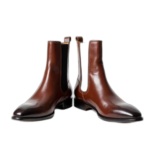 shoes, pair, brown, leather transparent PNG cut-out