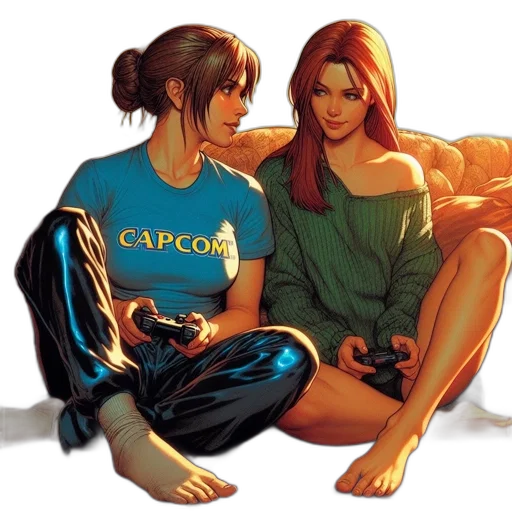 comic book art, concept art, photorealistic, cyberpunk transparent PNG cut-out