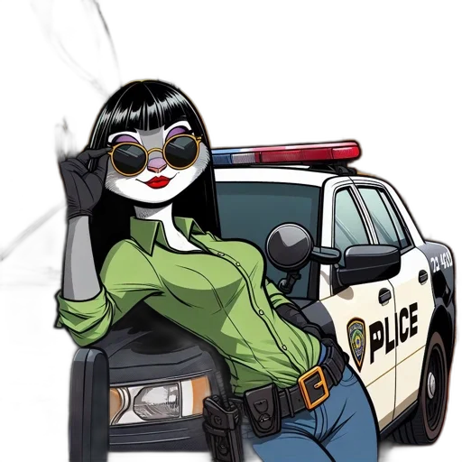 car, weapon, mask, comic book art transparent PNG cut-out