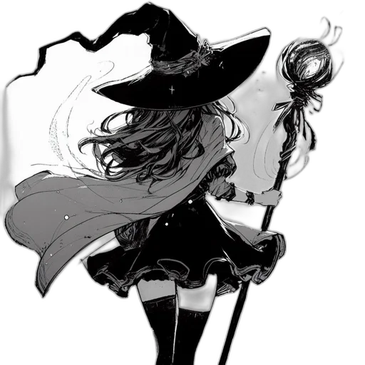 hat, staff, dress, mask transparent PNG cut-out