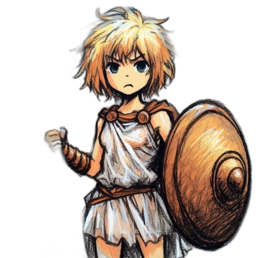 weapon, sword, dress, staff transparent PNG cut-out