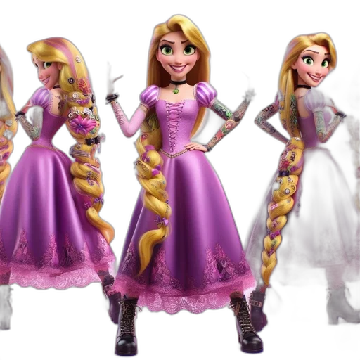 dress, 3d render, concept art, cartoon transparent PNG cut-out