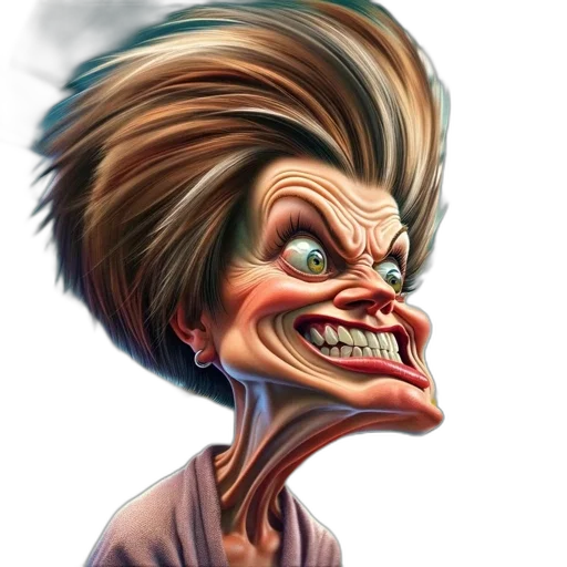 face, mask, creature, hair transparent PNG cut-out