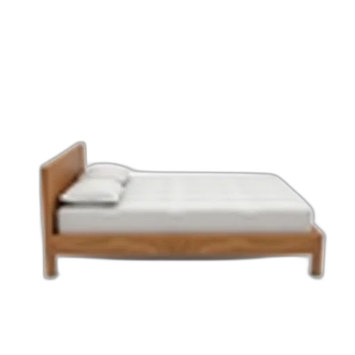 furniture, 3d render, unmade, bed transparent PNG cut-out