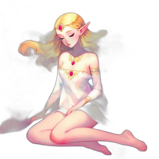 dress, jewelry, concept art, fantasy art transparent PNG cut-out