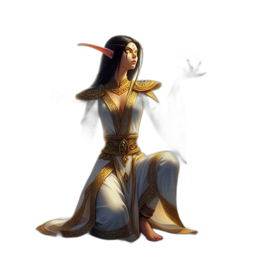 staff, dress, fantasy art, concept art transparent PNG cut-out