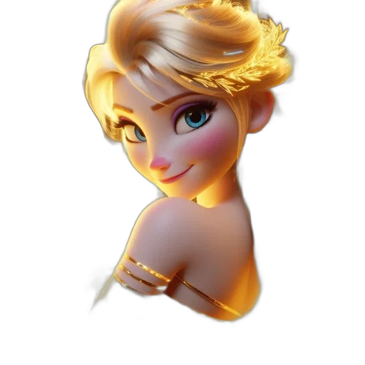 crown, jewelry, staff, face transparent PNG cut-out