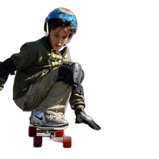 jacket, photorealistic, young, skateboarder transparent PNG cut-out