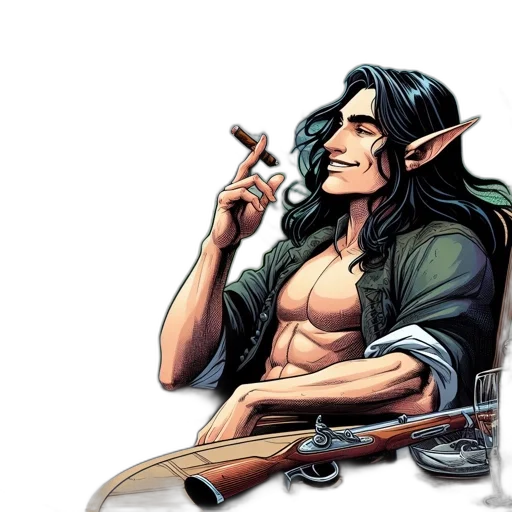 fantasy art, comic book art, concept art, pixel art transparent PNG cut-out