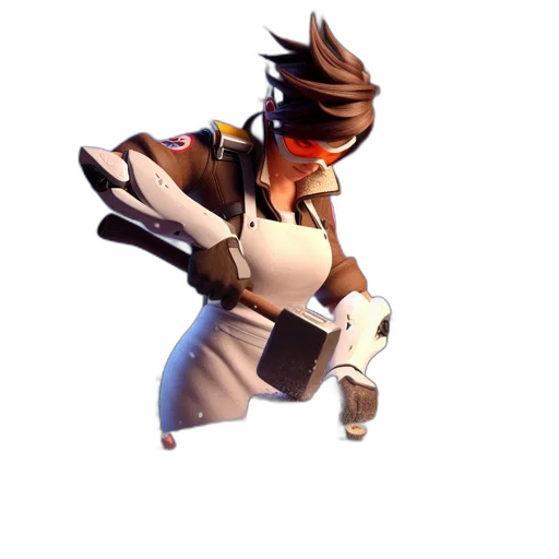 staff, weapon, robot, jacket transparent PNG cut-out