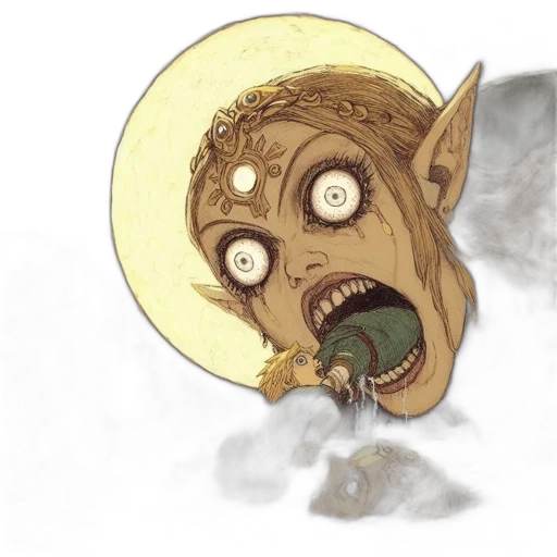 mask, creature, face, staff transparent PNG cut-out