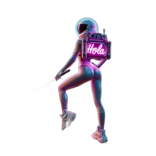 robot, jacket, weapon, creature transparent PNG cut-out
