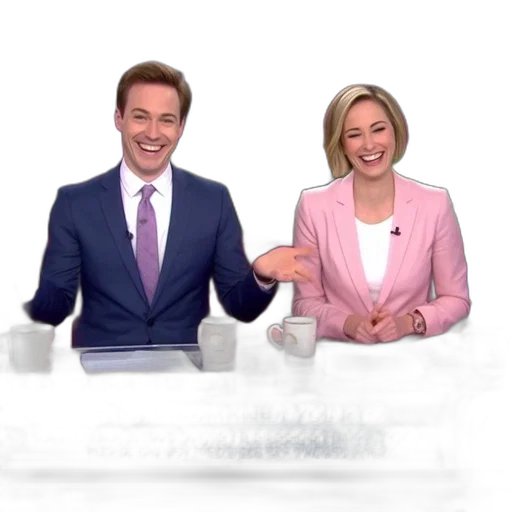today, hosts, sit, desk transparent PNG cut-out