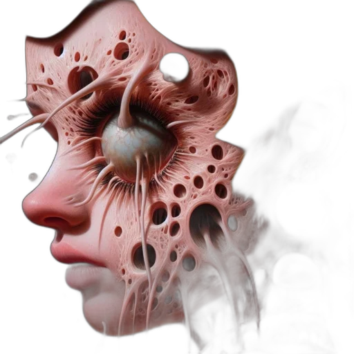 mask, face, creature, concept art transparent PNG cut-out