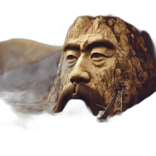 mask, face, staff, dragon transparent PNG cut-out