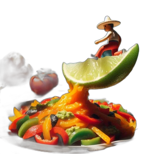 food, hat, crown, 3d render transparent PNG cut-out