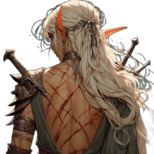 dragon, staff, sword, fantasy art transparent PNG cut-out