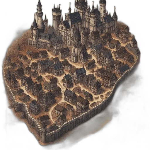 crown, building, concept art, fantasy art transparent PNG cut-out