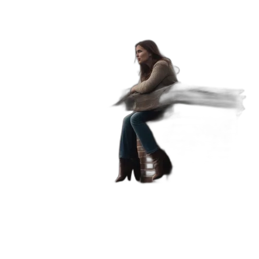 hair, umbrella, shoes, creature transparent PNG cut-out