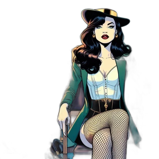 comic book art, concept art, cartoon, fantasy art transparent PNG cut-out