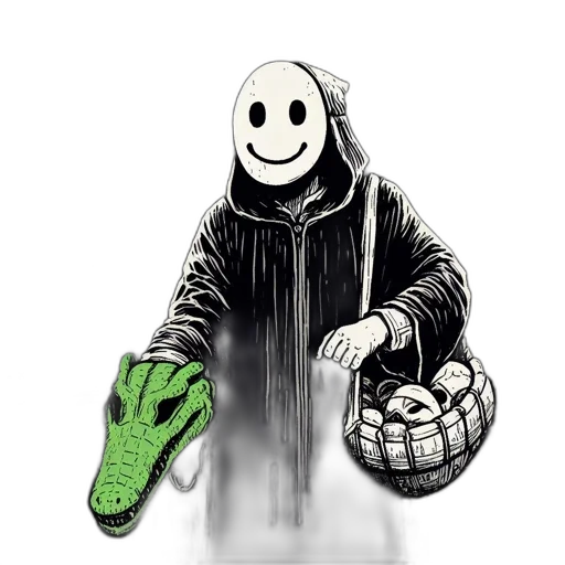 mask, shoes, jacket, creature transparent PNG cut-out