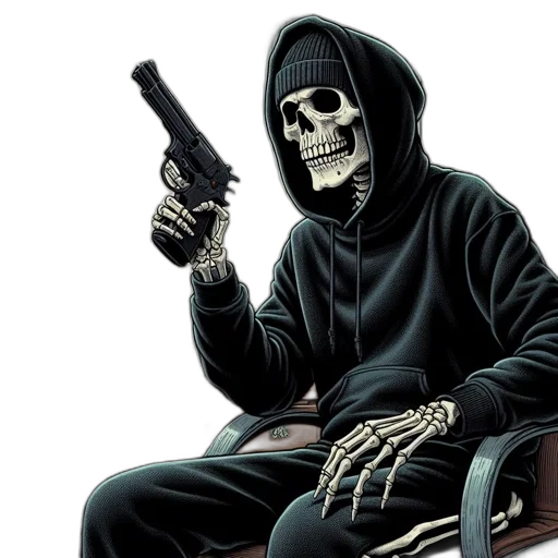 weapon, staff, jacket, comic book art transparent PNG cut-out