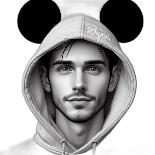 hat, face, jacket, photorealistic transparent PNG cut-out