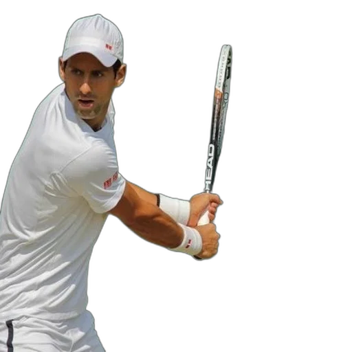 tennis, player, white, outfit transparent PNG cut-out