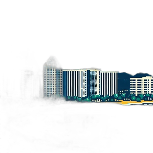 building, 3d render, concept art, photorealistic transparent PNG cut-out