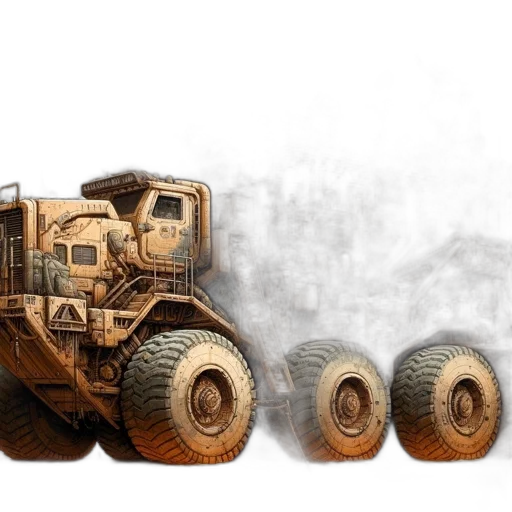 weapon, car, robot, concept art transparent PNG cut-out