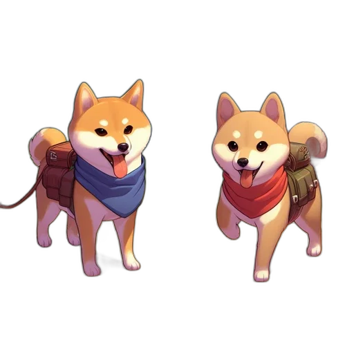 jacket, animal, concept art, pixel art transparent PNG cut-out