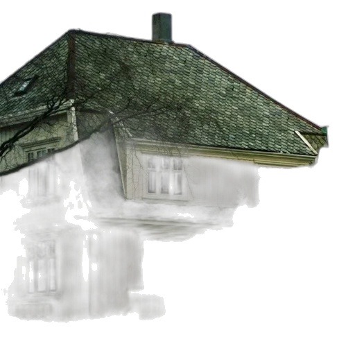 building, umbrella, 3d render, photorealistic transparent PNG cut-out
