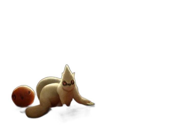 creature, animal, staff, hair transparent PNG cut-out