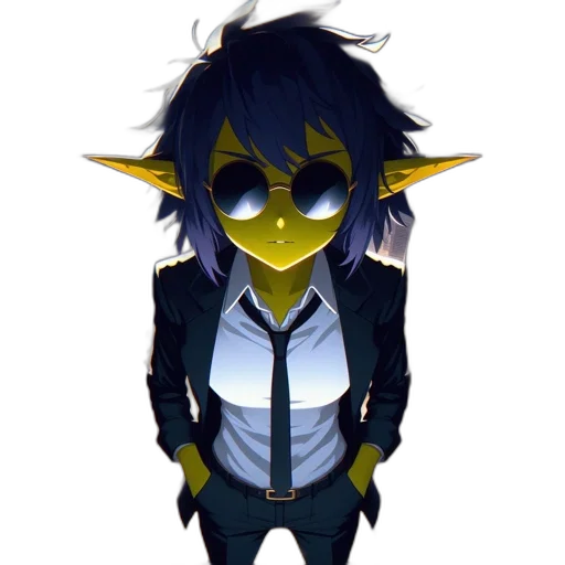 mask, staff, jacket, pixel art transparent PNG cut-out