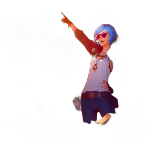 staff, robot, concept art, 3d render transparent PNG cut-out