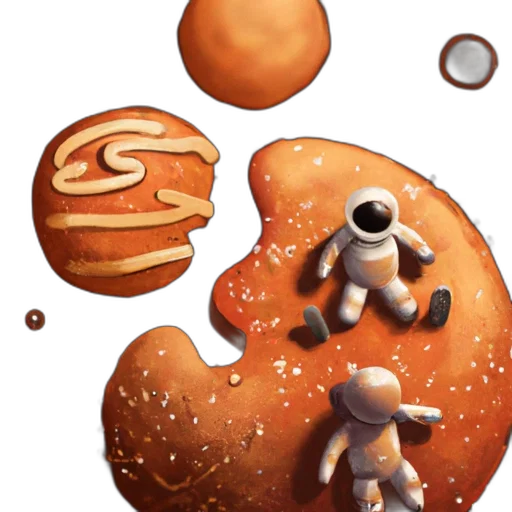 food, robot, concept art, pixel art transparent PNG cut-out