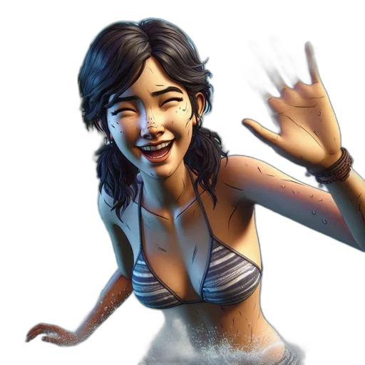 concept art, comic book art, 3d render, photorealistic transparent PNG cut-out