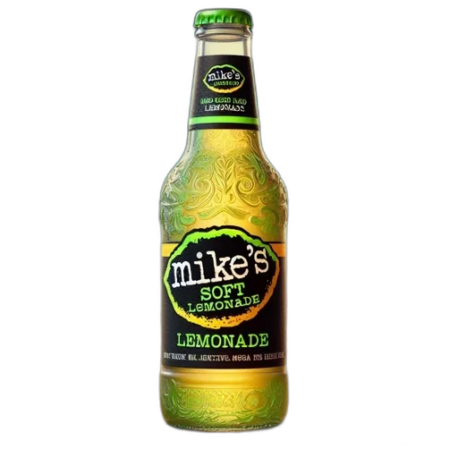 bottle, food, 3d render, photorealistic transparent PNG cut-out