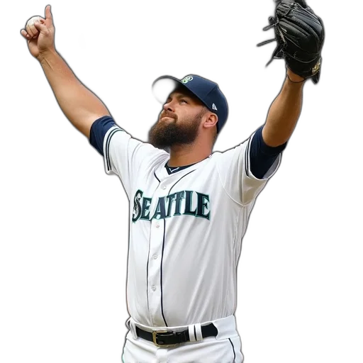 seattle, mariners, relief, pitcher transparent PNG cut-out