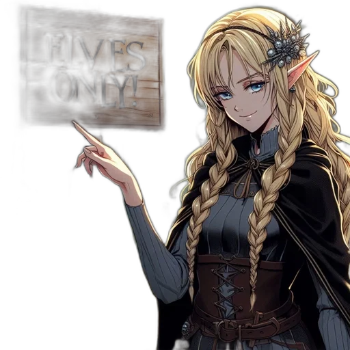 fantasy art, concept art, anime, pixel art transparent PNG cut-out