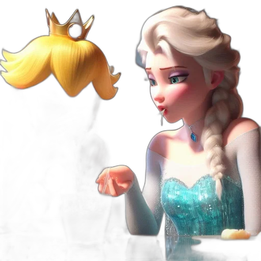 crown, dress, jewelry, concept art transparent PNG cut-out