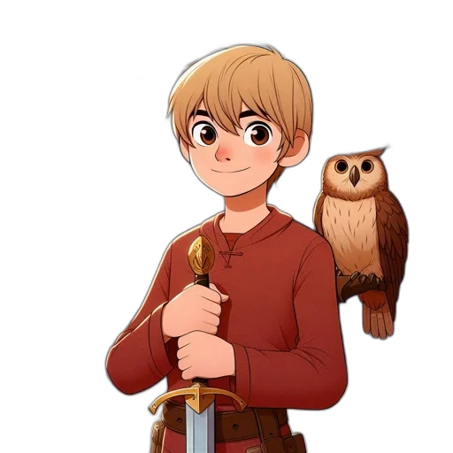 staff, animal, creature, fantasy art transparent PNG cut-out
