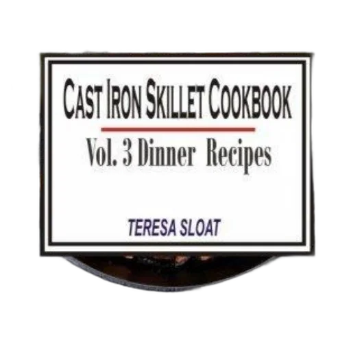 cast, iron, skillet, cookbook transparent PNG cut-out