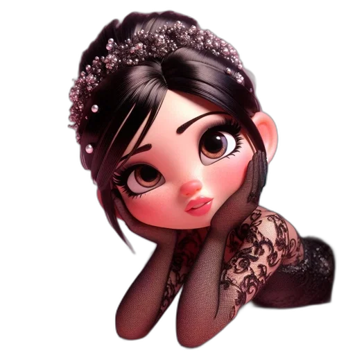 dress, jewelry, face, crown transparent PNG cut-out