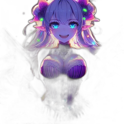 dress, flower, mask, crown transparent PNG cut-out