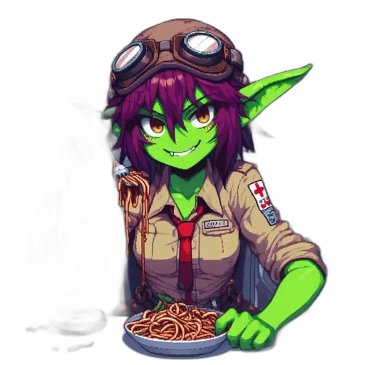 food, staff, jacket, creature transparent PNG cut-out