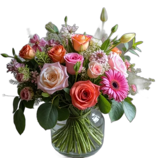 flower, crown, photorealistic, telefish transparent PNG cut-out