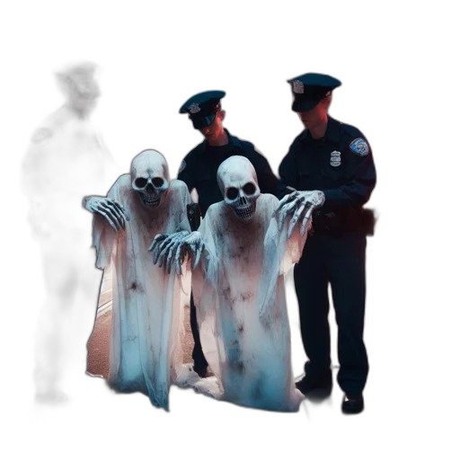 staff, mask, creature, jacket transparent PNG cut-out