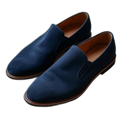 shoes, blue, men, slip transparent PNG cut-out