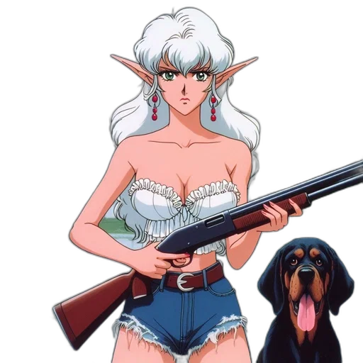 weapon, animal, pixel art, anime transparent PNG cut-out